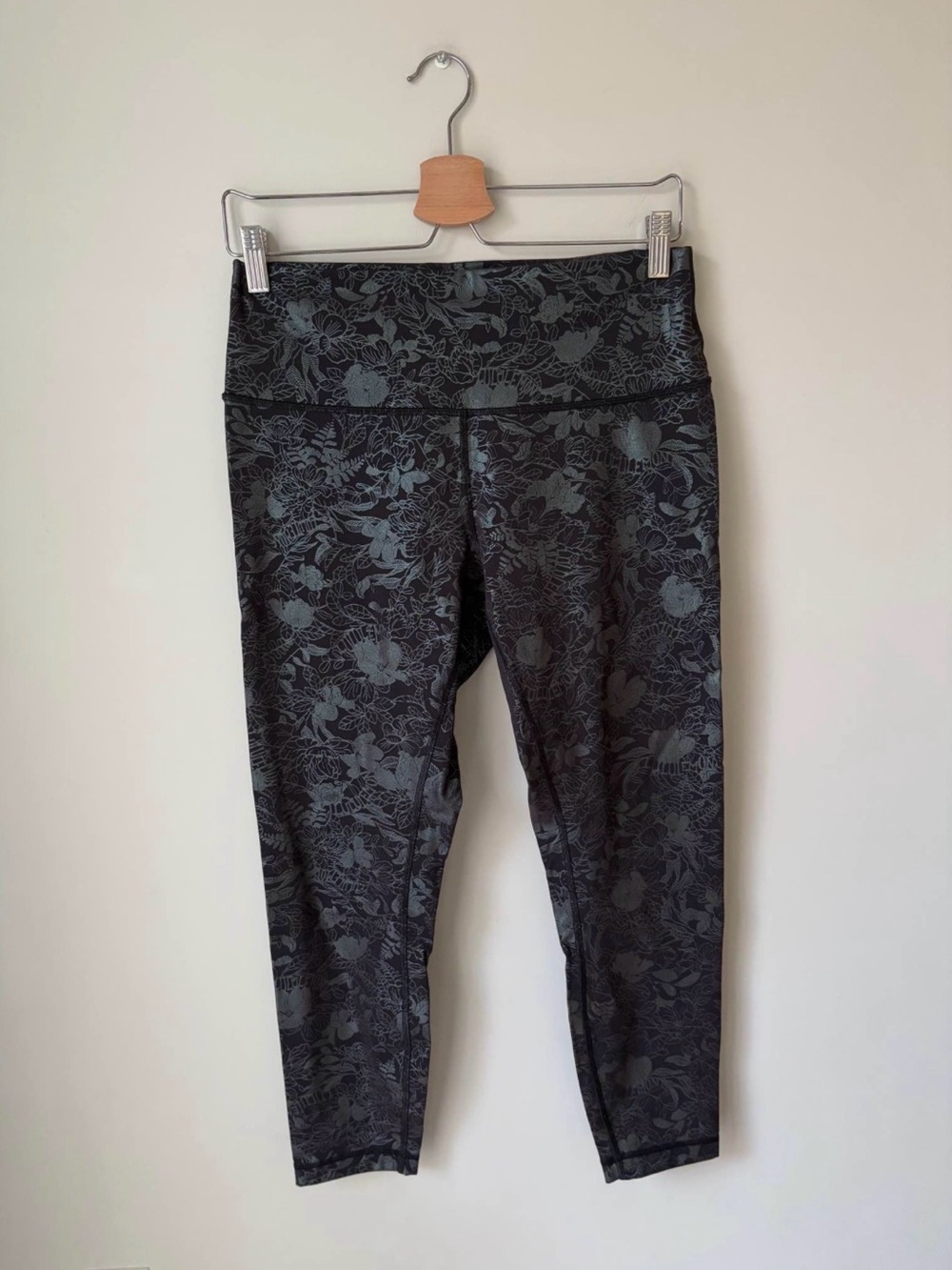 Lululemon Special Edition Wunder Under Hi-rise Crop Floral Iridescent Leggings